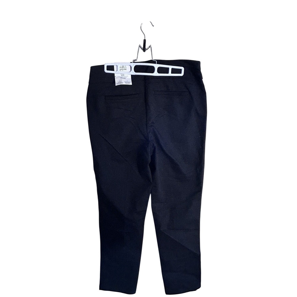 NWT Croft & Barrow The Effortless Stretch Chino Pant Mid Rise Black Sz8 Cotton - Picture 4 of 10